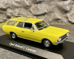 Skala 1/43 Opel Rekord C Caravan 1968' Gul från Maxichamps