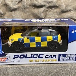 Skala 1/43 Mini Countryman Brittisk Polisbil - Motormax - Police Car Die-Cast Collection