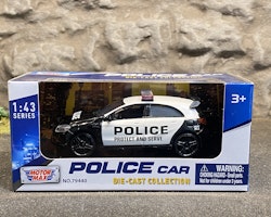 Skala 1/43 Mercedes-Benz A45 AMG Polisbil - Motormax - Police Car Die-Cast Collection