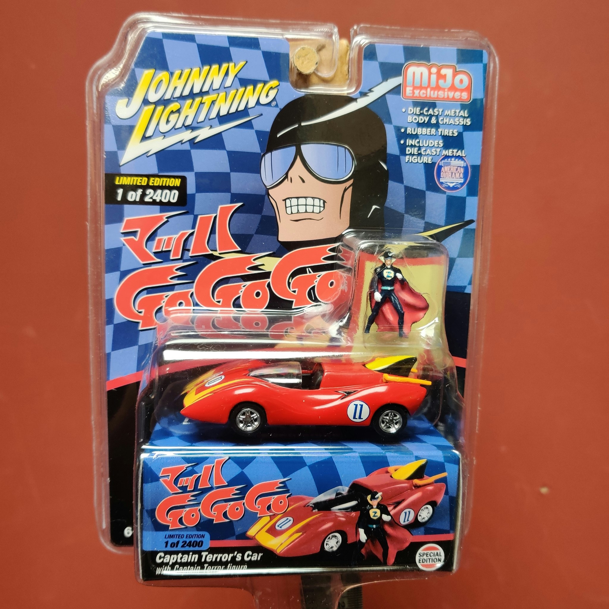 Skala 1/64 Capten Terror's Bil med Capten Terror figur från Johnny Lightning