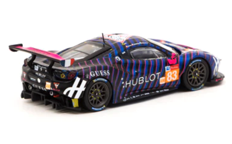 Skala 1/64 Ferrari 488 GTE, 22 Hour Le Mans 2019 från TARMAC works & IXO