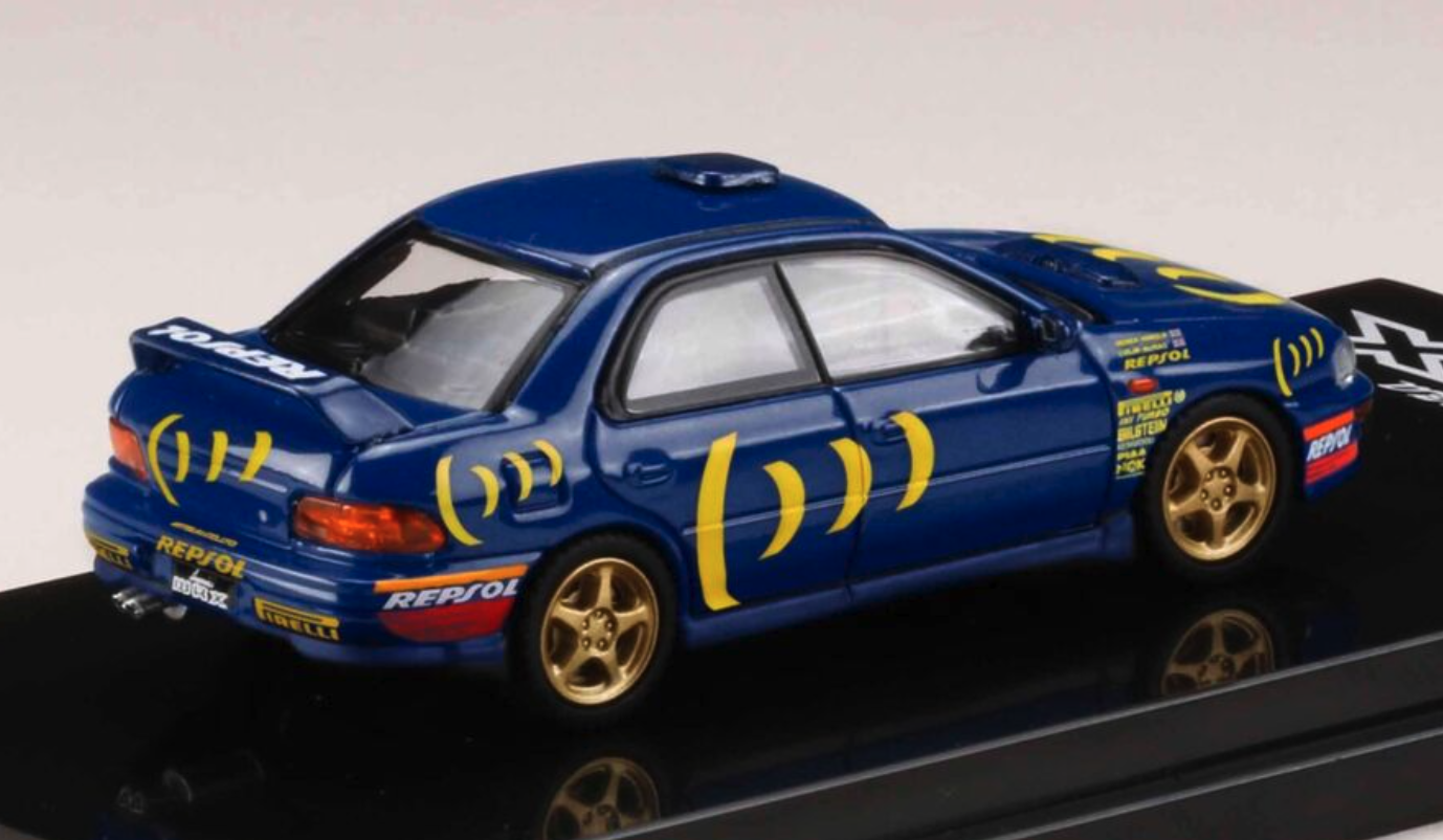 Skala 1/64 SUBARU IMPREZA WRX (GC8) STi Version Ⅱ Sports Blue - HOBBY JAPAN