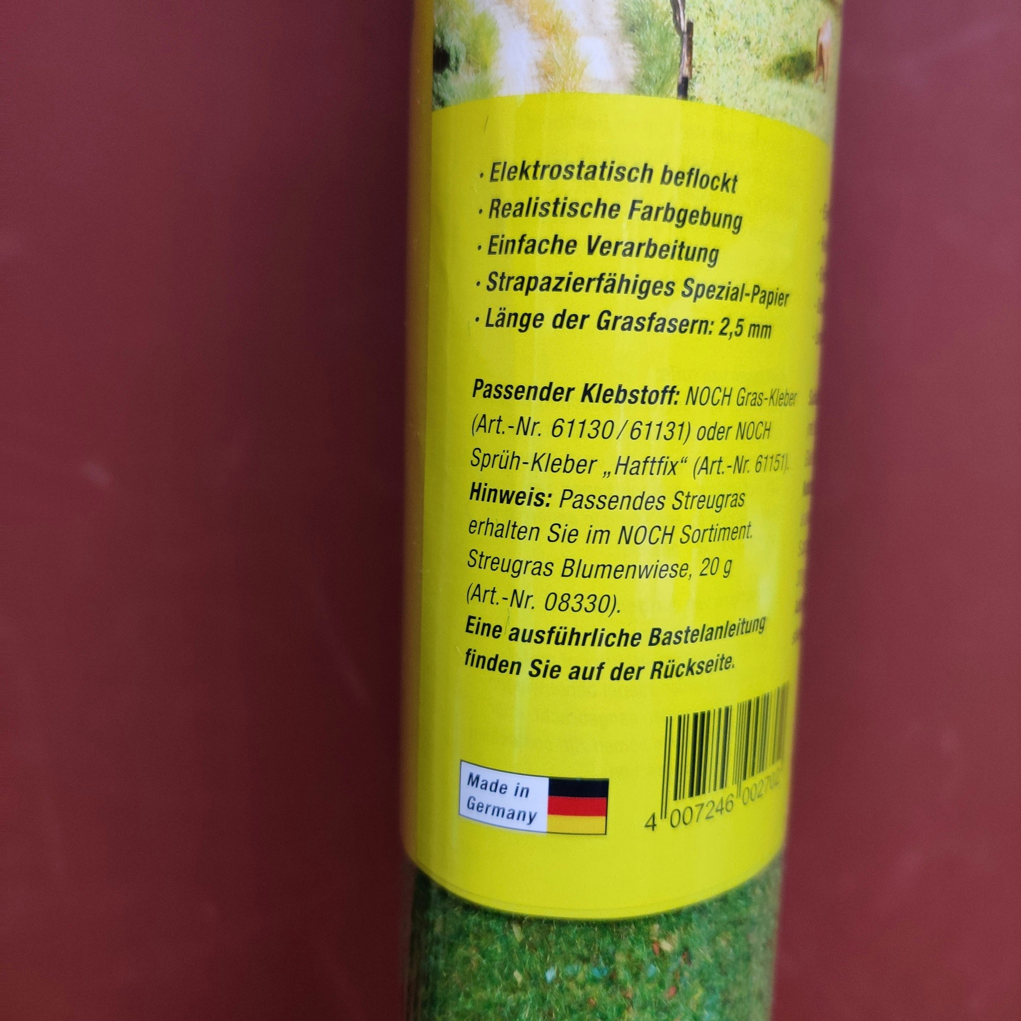 NOCH 00270 Realistiskt blommig sommar gräs-matta / äng 120x60