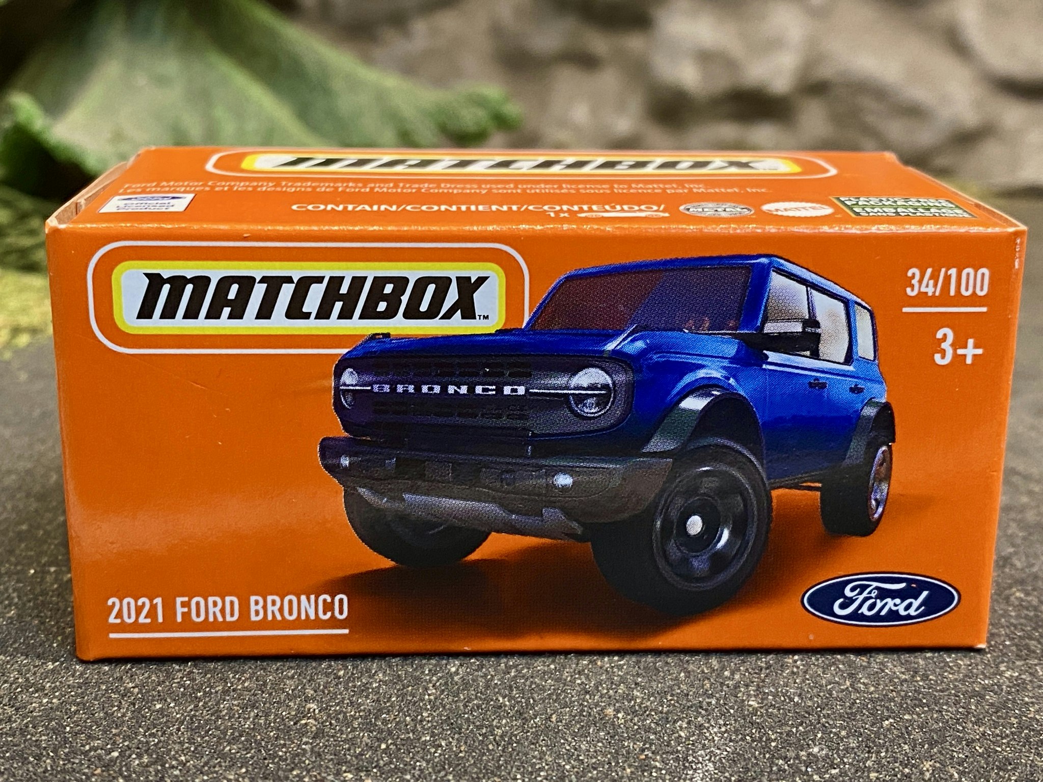 Skala 1/64 Matchbox -  Ford Bronco 2021', Blå