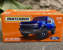 Skala 1/64 Matchbox -  Ford Bronco 2021', Blå