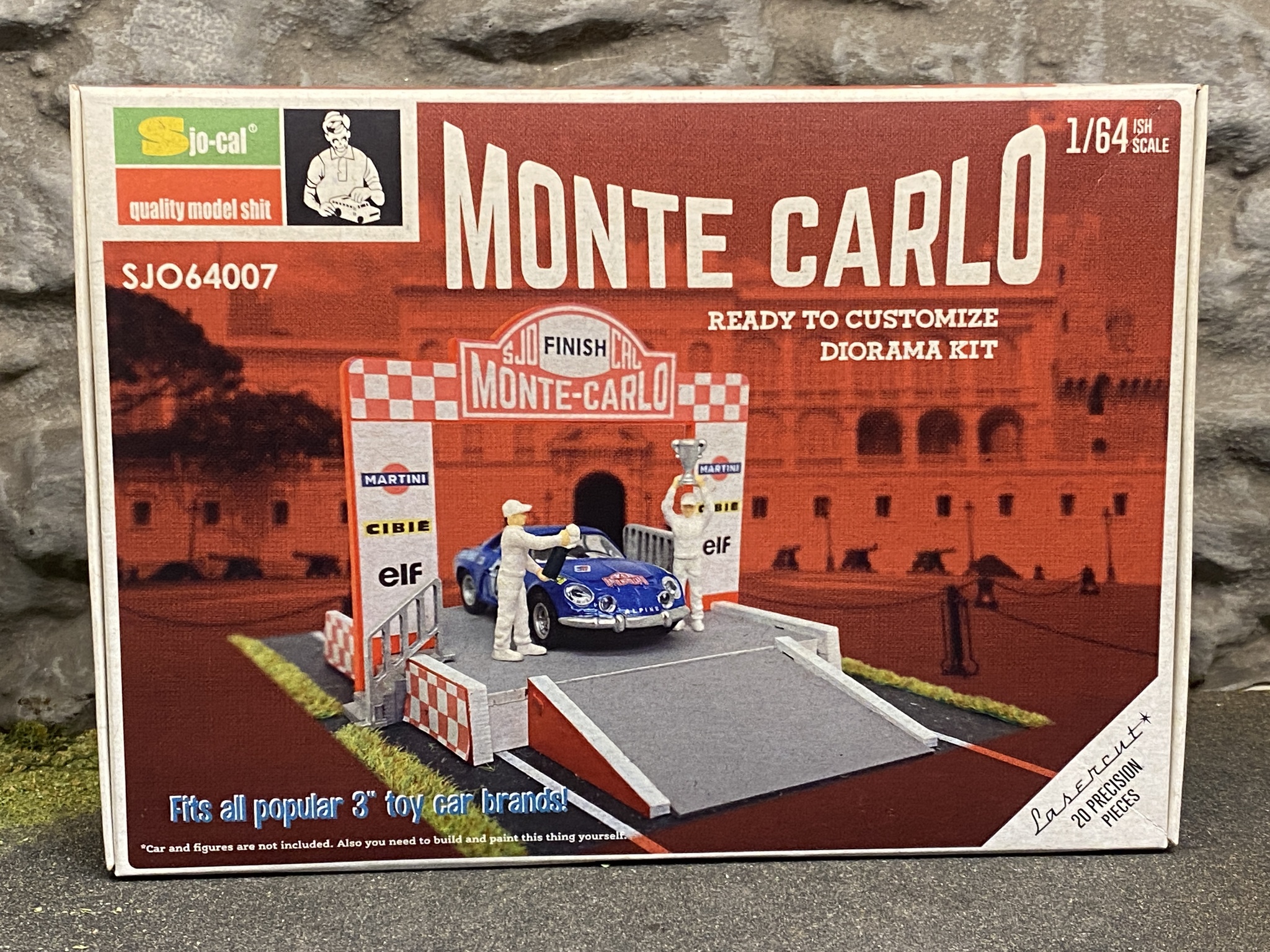 Skala 1/64: Monte Carlo Diorama kit - fin byggsats fr. Sjo-cal