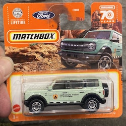 Skala 1/64 Matchbox -  Ford Bronco 2021' - National Parks, Ljusgrön