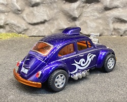 Skala 1/32 Volkswagen Beetle Custom Dragracer, Lila, fr Kinsmart