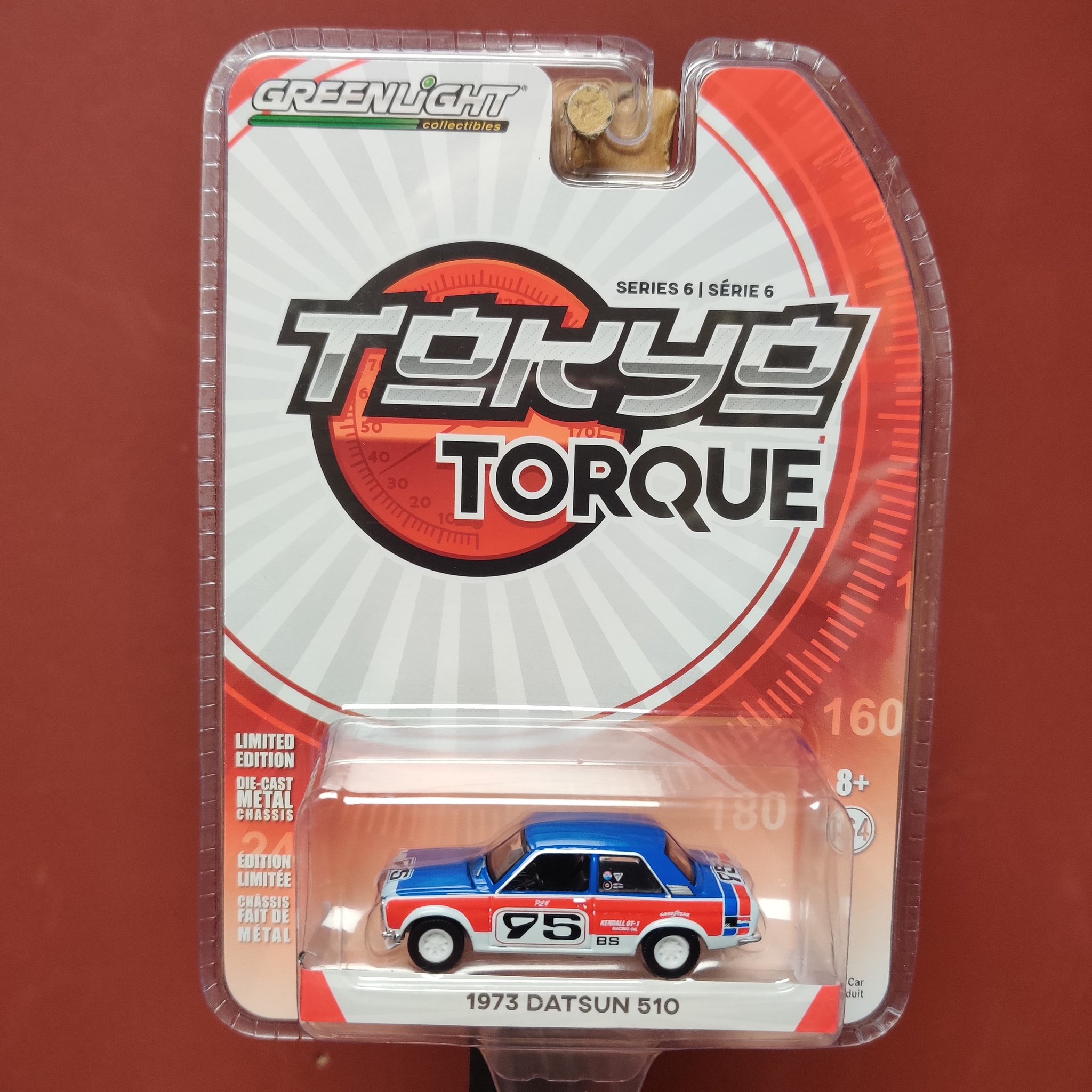 Skala 1/64 Datsun 510 73' "Tokyo Torque" från Greenlight