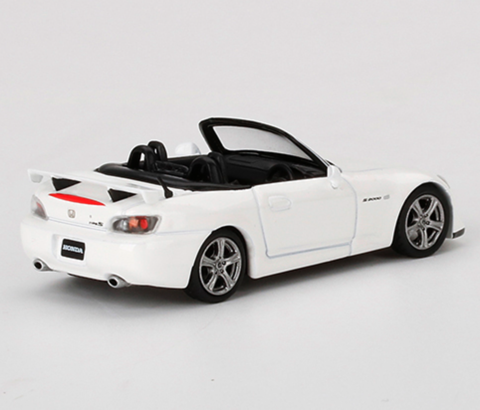 Skala 1/64 - Honda S2000 Type S Grand Prix White, Hö styrd, från MINI GT