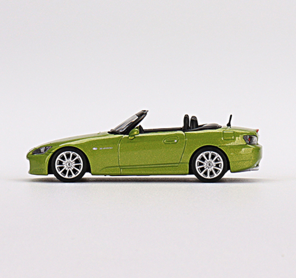 Skala 1/64 -  Honda S2000 (AP2) Lime Green Metallic, Vä styrd, från MINI GT