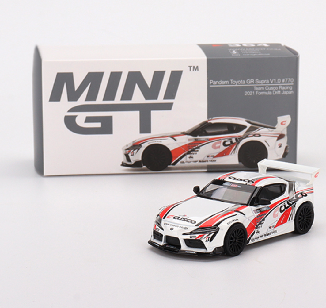 Skala 1/64 Pandem Toyota GR Supra V1.0 #770 Team Cusco Racing 21 FDJ fr MINI GT