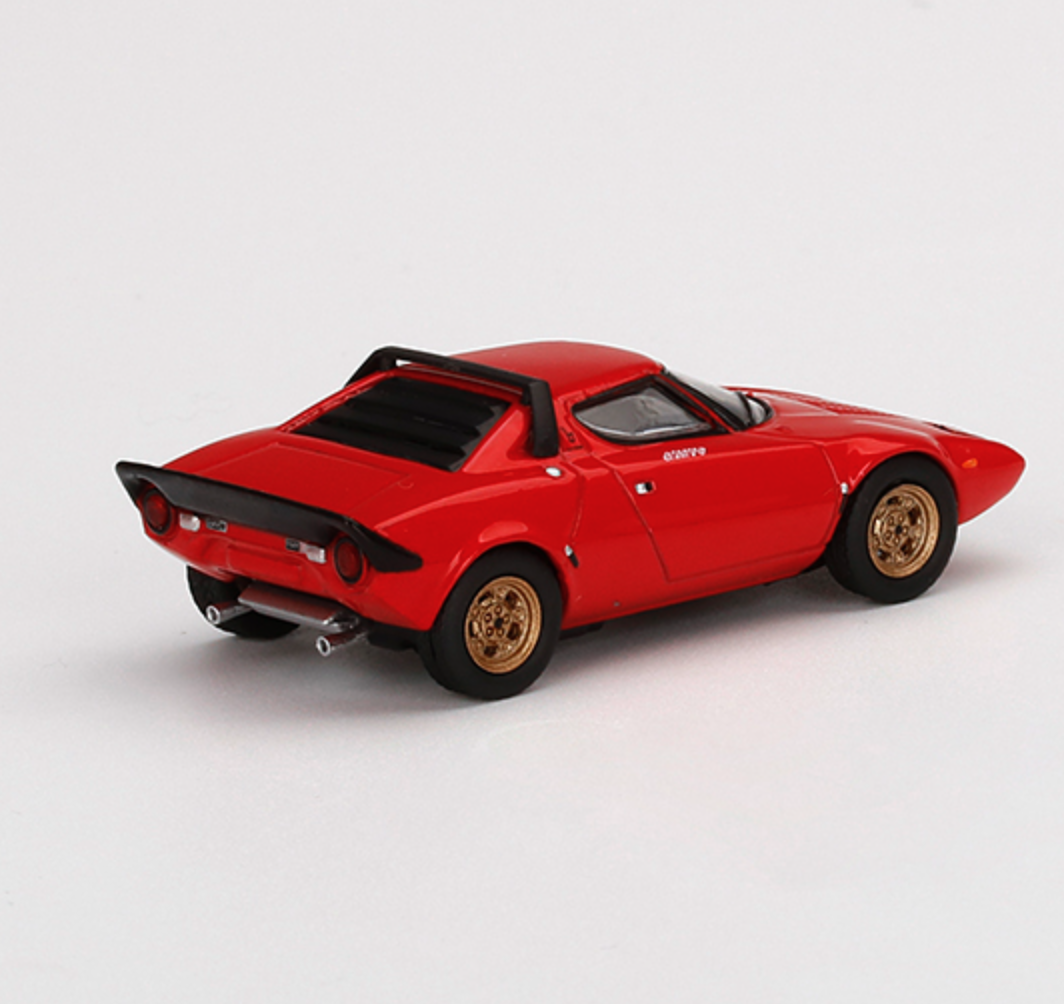 Skala 1/64  Lancia Stratos HF Stradale Rosso Arancio fr MINI GT