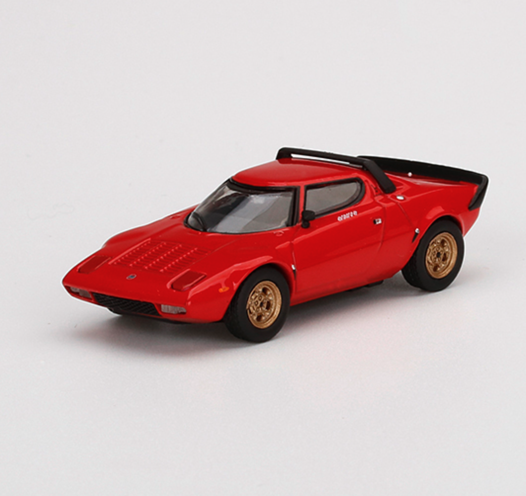 Skala 1/64  Lancia Stratos HF Stradale Rosso Arancio fr MINI GT