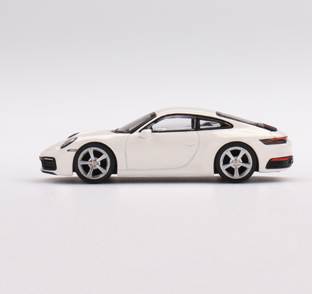 Skala 1/64 - Porsche 911 (992) Carrera S, White fr MINI GT