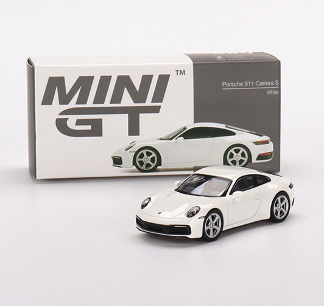 Skala 1/64 - Porsche 911 (992) Carrera S, White fr MINI GT