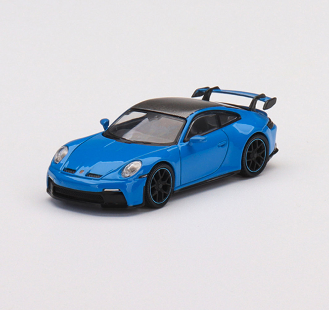 Skala 1/64 - Porsche 911 (992) GT3 Shark Blue fr MINI GT