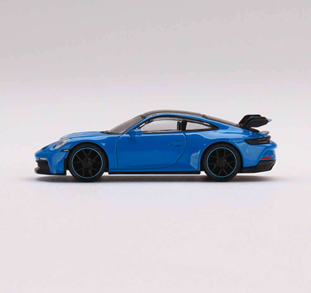 Skala 1/64 - Porsche 911 (992) GT3 Shark Blue fr MINI GT