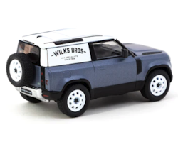 Skala 1/64 Land Rover Defender 90 Matt Blue Grey - GLOBAL64 fr TARMAC works