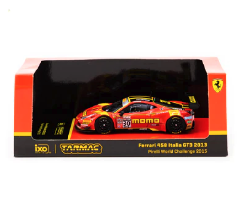 Skala 1/64 Ferrari 458 Italia GT3 Pirelli World Challenge 15' #30 fr TARMAC works & IXO