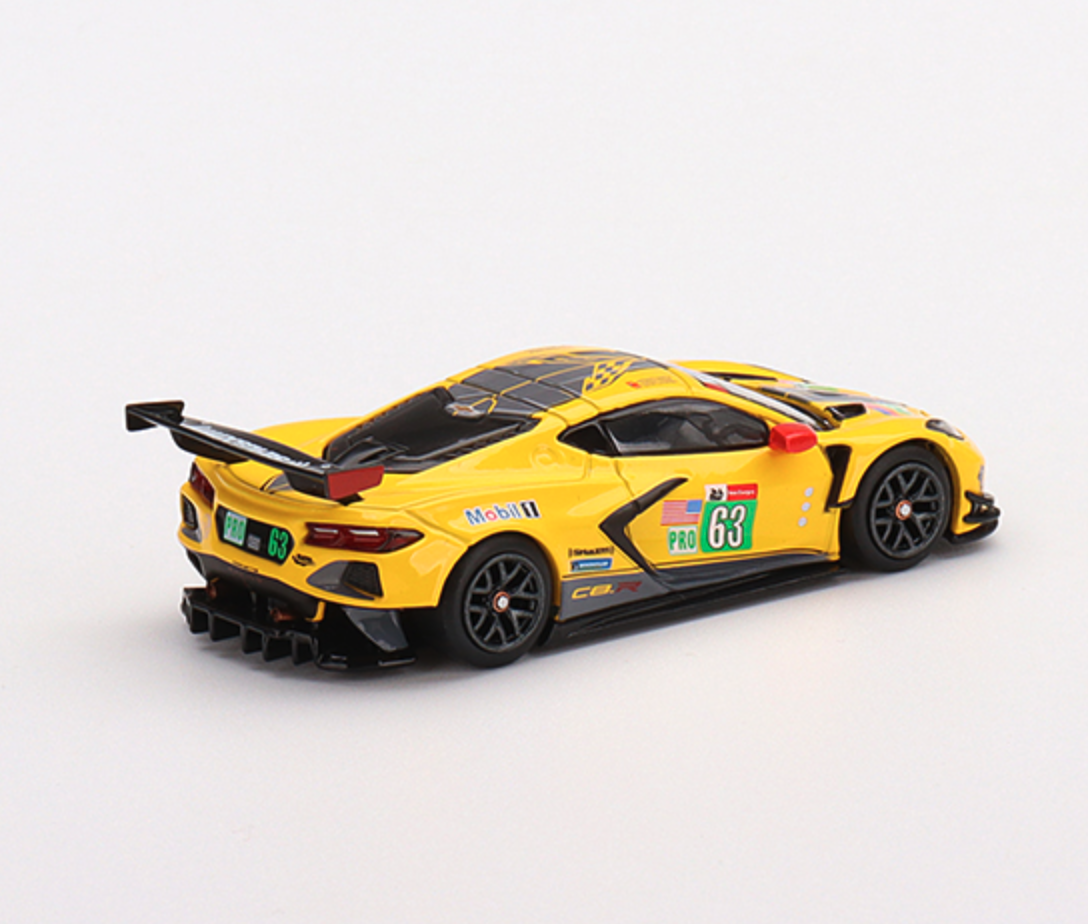 Skala 1/64 Chevrolet Corvette C8.R #63 21 Le Mans 24 Hrs GTE PRO 2nd Pl fr MINI GT