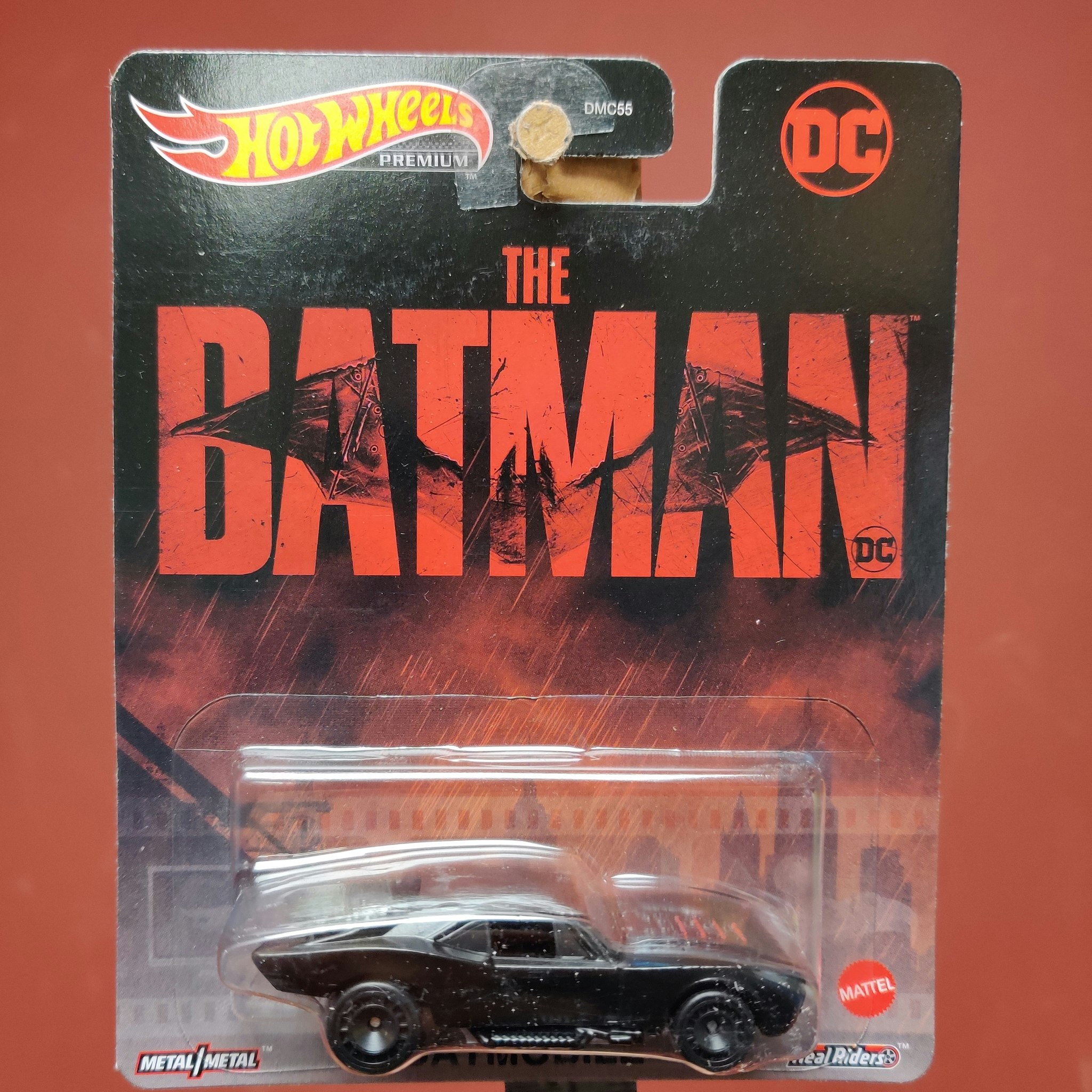 Skala 1/64 Hot Wheels Premium, Batmobile, DC THE BATMAN