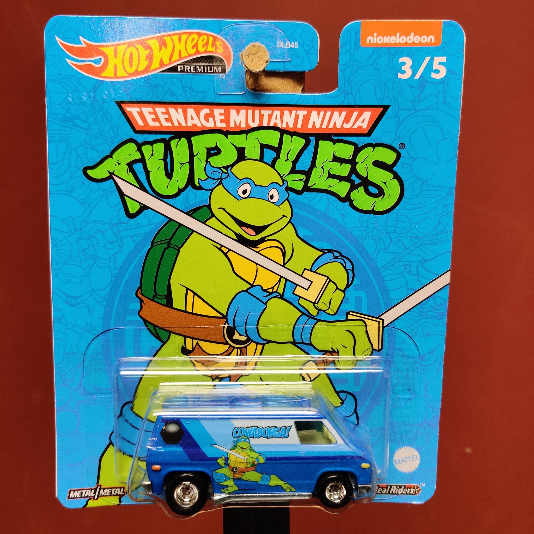 Skala 1/64 Hot Wheels Premium, '70S VAN, Teenage Mutant Ninja Turtles