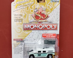 Skala 1/64 - Hummer H1 2004 "MONOPOLY - POP Culture" från Johnny Lightning