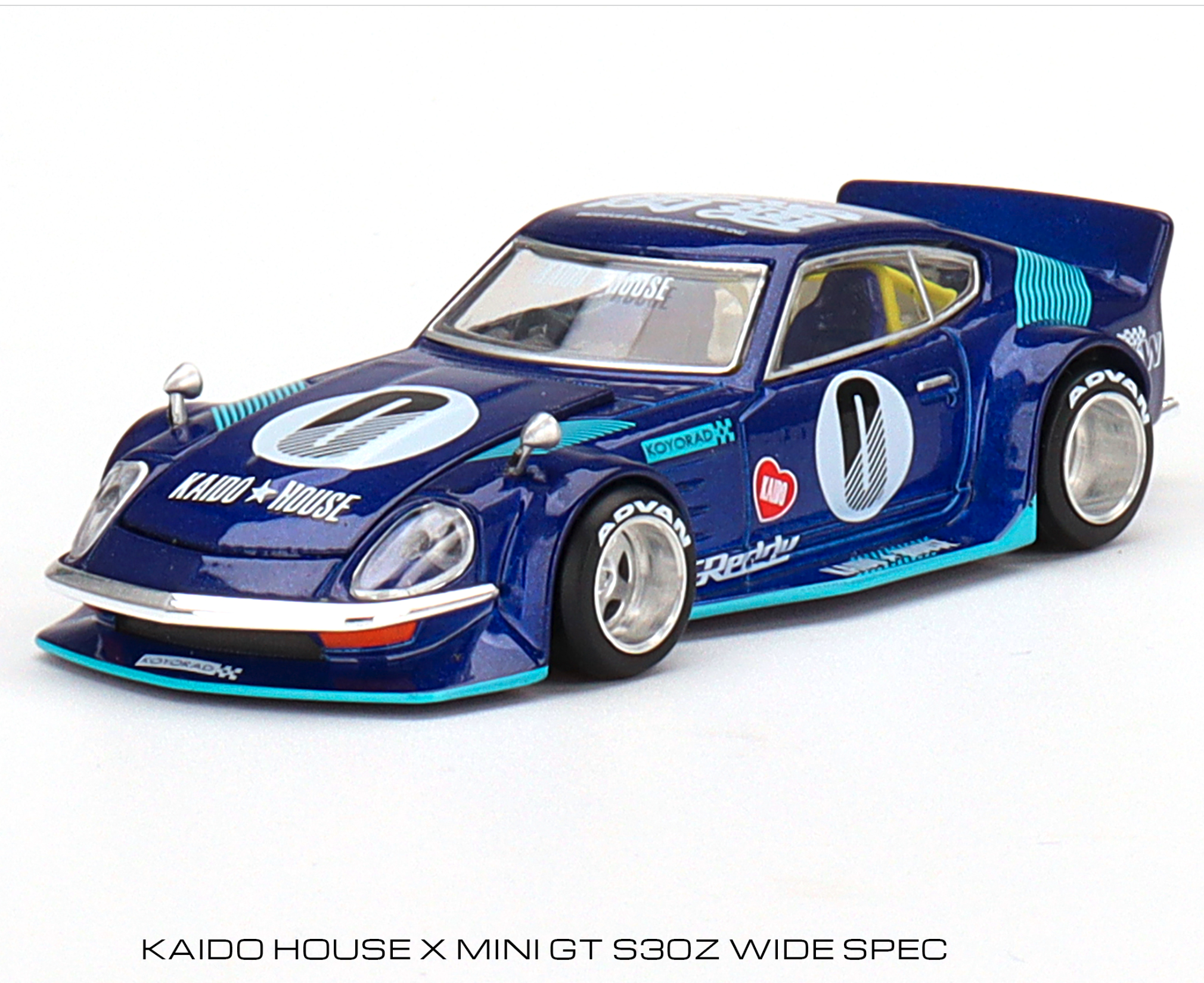 Skala 1/64 -  Datsun KAIDO Fairlady Z Blue (KHMG024) KAIDO fr MINI GT
