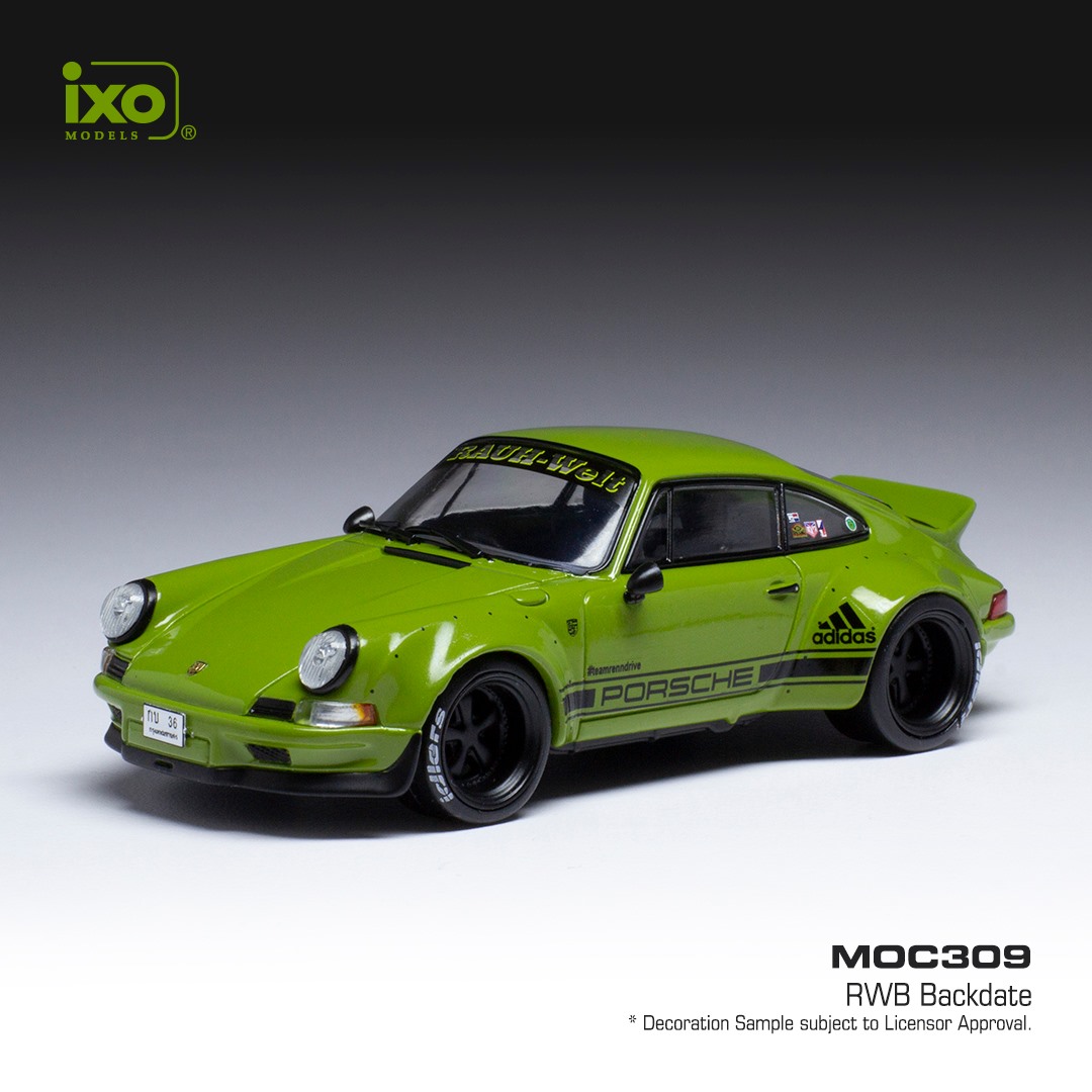 Skala 1/43 RWB Backdate, olive green (Porsche 911) fr IXO Models