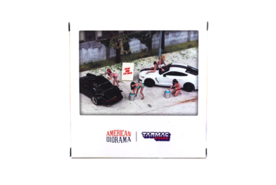 Skala 1/64 Figures - Bikini Car Wash girls - fr American Diorama + Tarmac Works