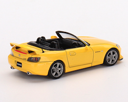 Skala 1/64 - Honda S2000 Type S (AP2) New Indy Yellow Pearl Hö styrd, från MINI GT