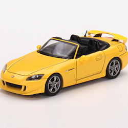 Skala 1/64 - Honda S2000 Type S (AP2) New Indy Yellow Pearl Hö styrd, från MINI GT