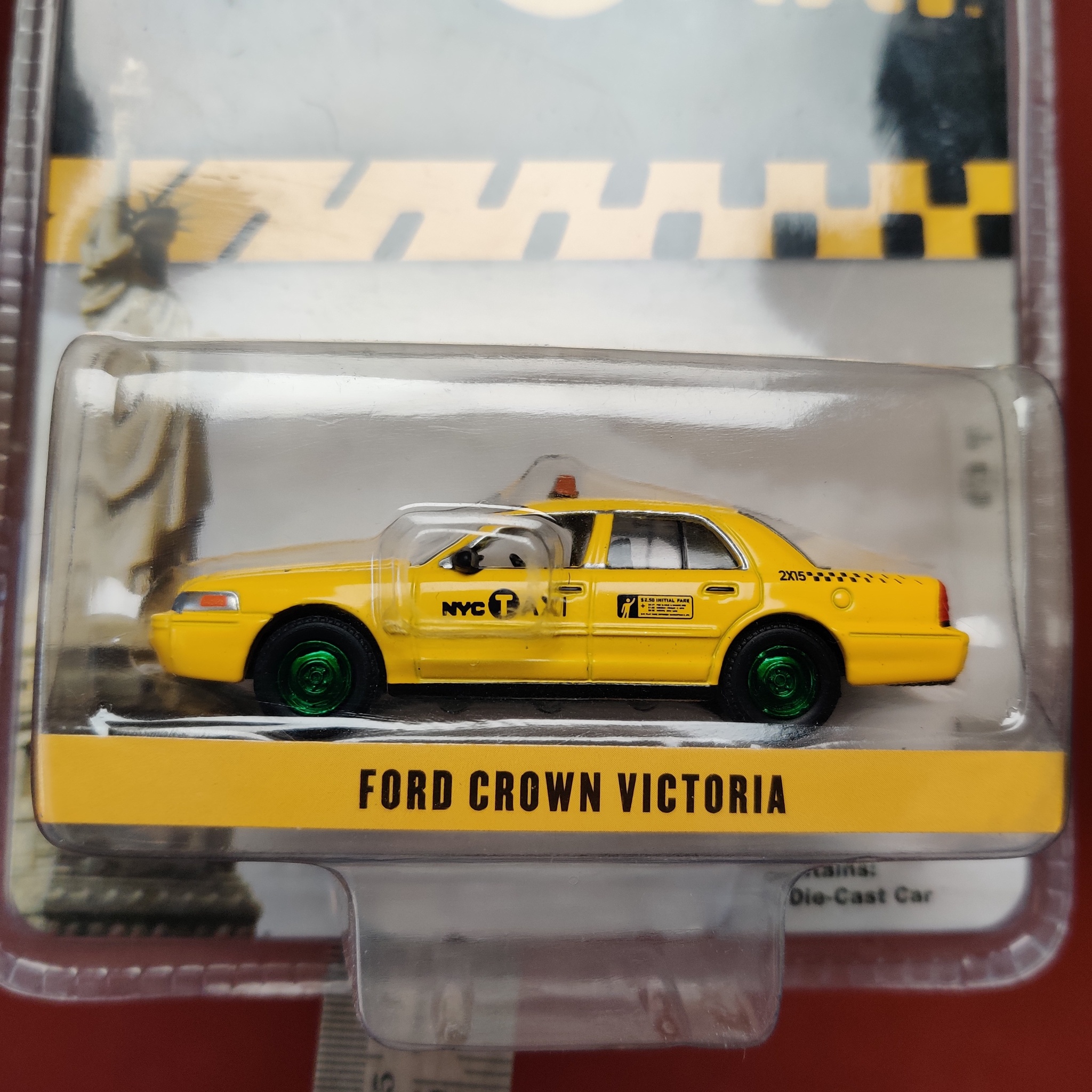 Skala 1/64 Ford Crown Victoria "NYC TAXI" från Greenlight Excl.