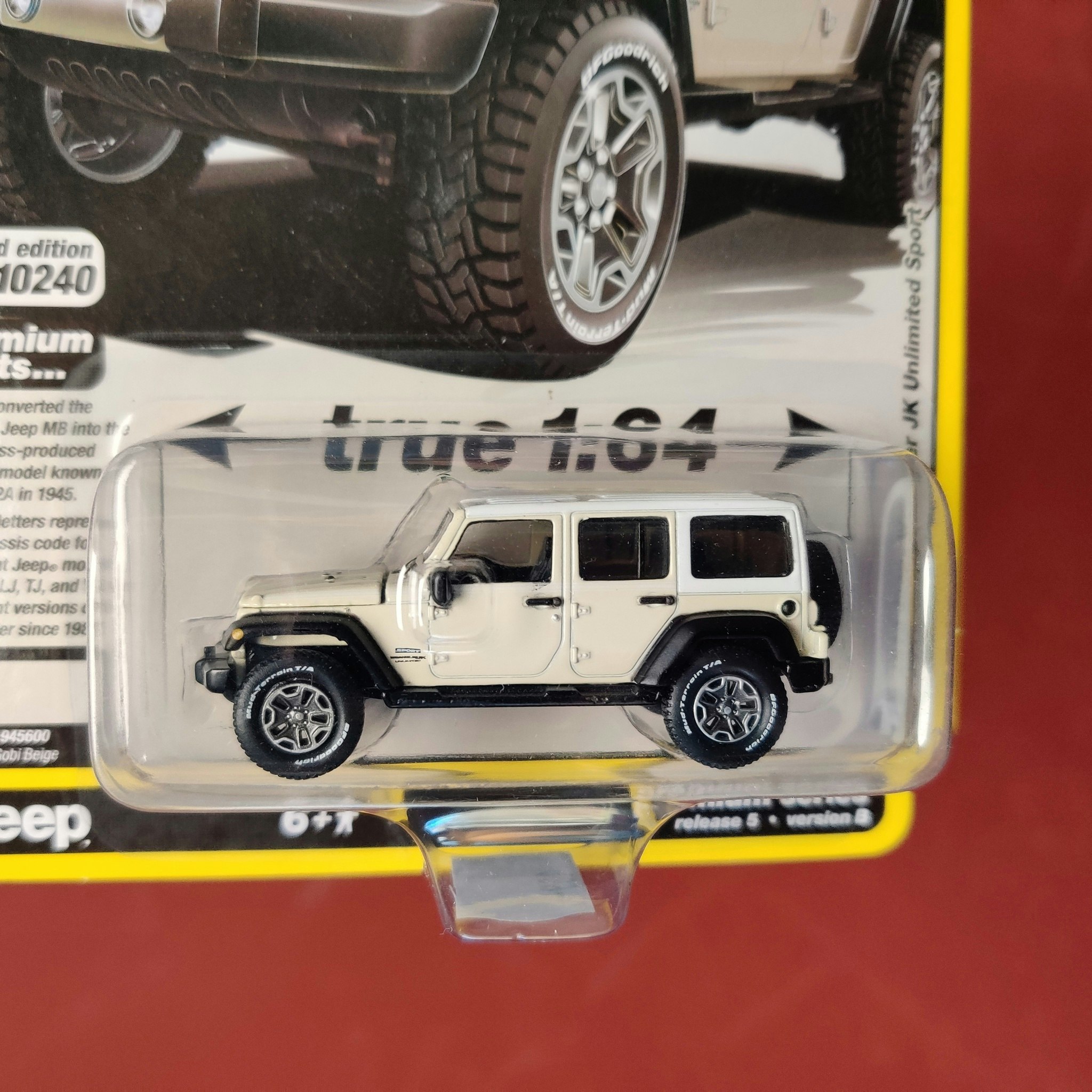 Skala 1/64 Jeep Wrangler JK Unlimited Sport 18' fr AUTO WORLD Lim. Ed. Rel. 5 Ver B