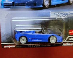 Skala 1/64 Hot Wheels Premium, "Exotic Envy" - Bugatti EB110 1994