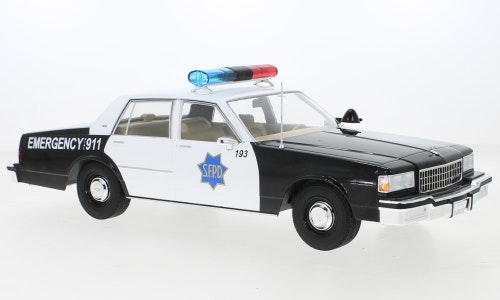 Skala 1/18 Chevrolet Caprice, S.F.P.D. - San Francisco Police Dept. 87' fr MCG / Model Car Group