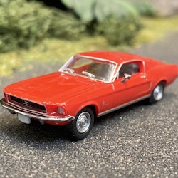 Skala 1/87 - Ford Mustang Fastback, Red, fr Brekina