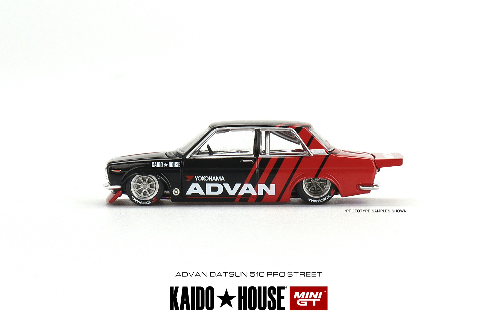 Skala 1/64 - Datsun 510 Pro Street ADVAN (KHMG032) KAIDO fr MINI GT