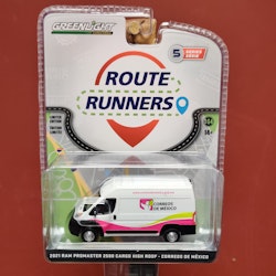 Skala 1/64 "Route Runners" - 21 RAM Promaster 2500 Cargo "Correos De México" f Greenlight