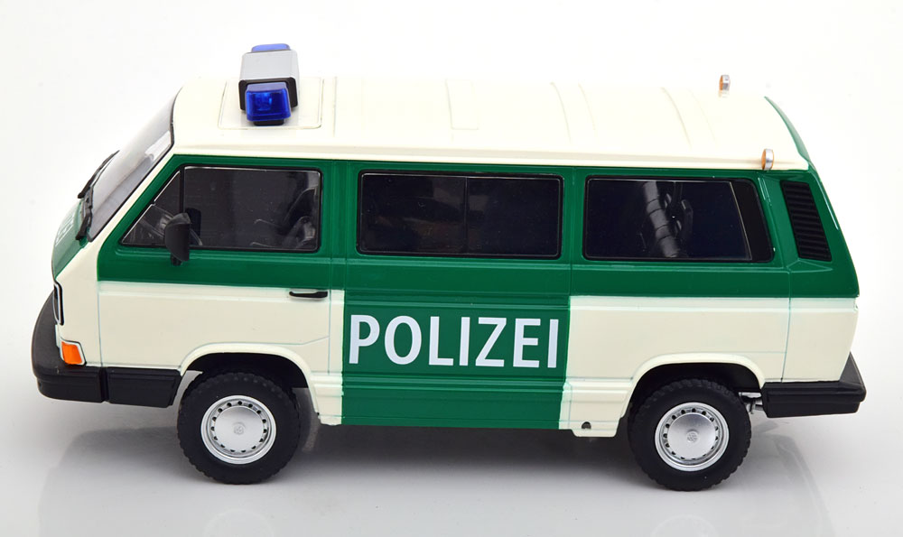 Skala 1/18 Volkswagen Buss T3 Syncro 1987' Polis, Polizei fr KK-scale