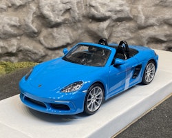 Skala 1/24 Porsche 718 Boxter, Miami blue, fr Bburago