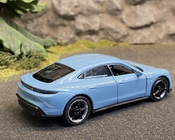 Skala 1/34 - 1/39 Porsche Taycan Turbo S, Ljusblå från Nex models / Welly