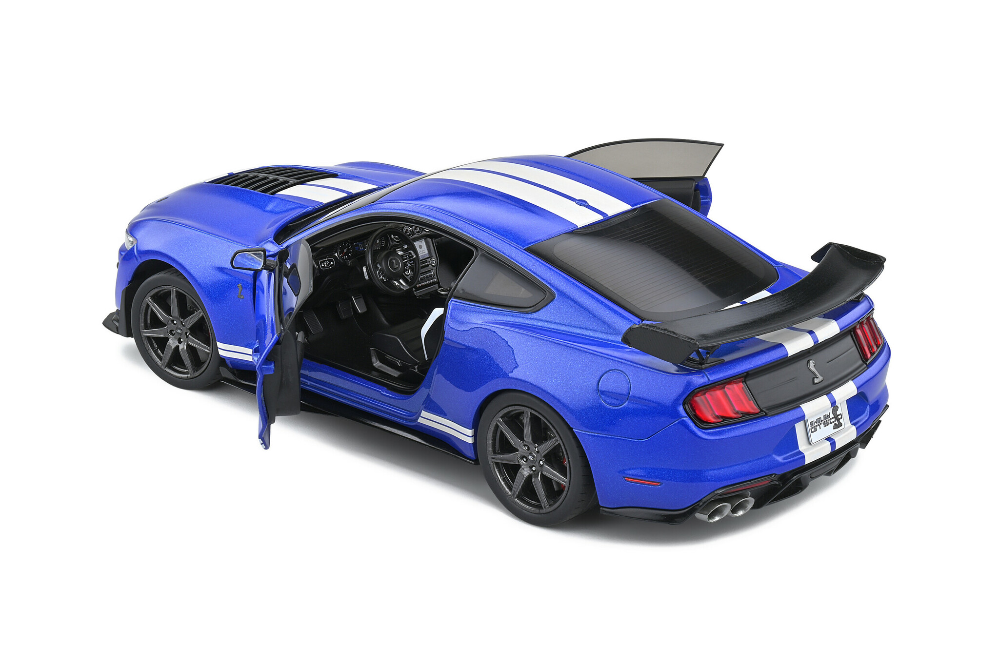 Skala 1/18 FORD SHELBY GT500 FAST TRACK – PERFORMANCE BLUE – 2020 fr Solido