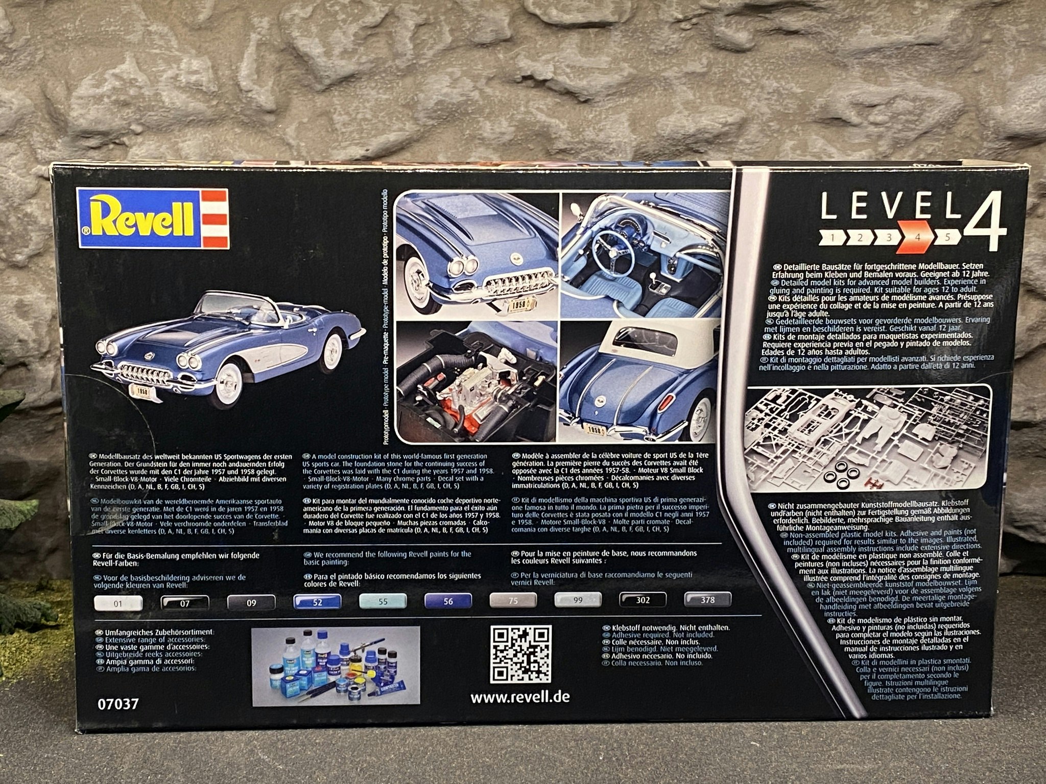 Skala 1/25 Chevrolet Corvette Roadster 58' fr Revell