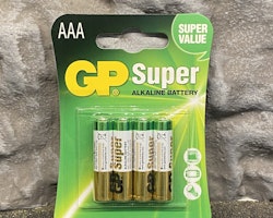 GP Super Alkaline battery 1,5v "Super Value" - AAA LR03 4-pack