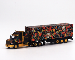 Skala 1/64 - Western Star 49X x 40 Ft Container "Dia De Los Muertos" fr MINI GT