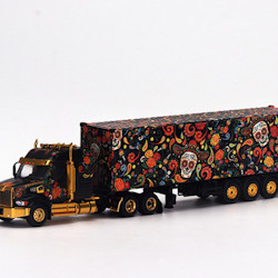 Skala 1/64 - Western Star 49X x 40 Ft Container "Dia De Los Muertos" fr MINI GT