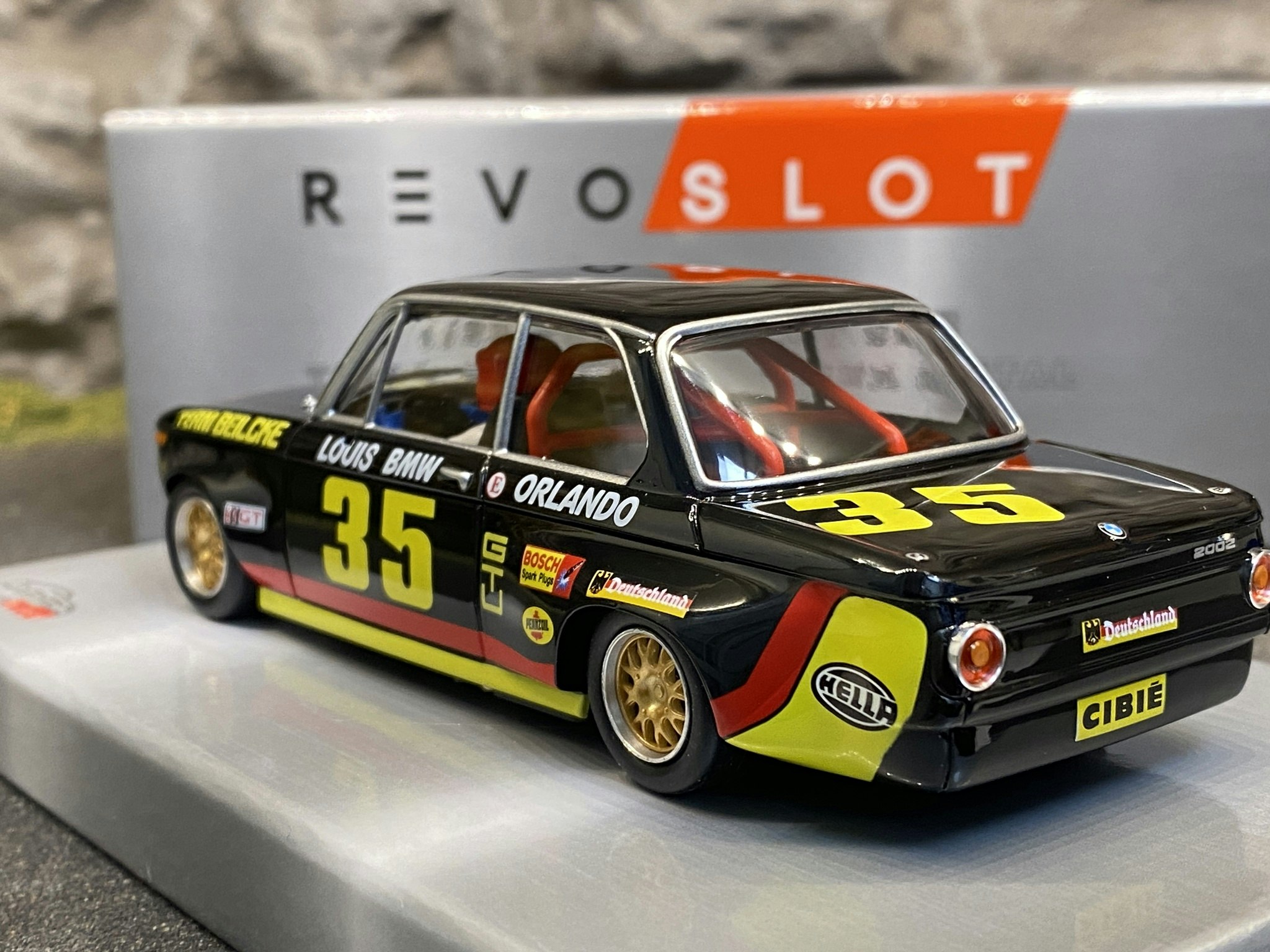 Skala 1/32 RevoSlot Analog Bil t Bilbana: Bmw 2002 Ti Team Beilcke #35, RS0158