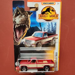 Skala 1/64 Matchbox: Ford F-150 Truck 1986 "Jurassic World"